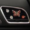 2021 New Butterfly Car Perfume Clip With Rhinestones Alloy Material Multiple Fragrances Long-lasting