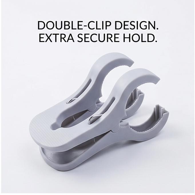 Large Anti-Slip Double Clip Quilt Clips, Windproof Durable Clothes Pegs for Laundry, Home Use & Storage Organization