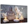 Canvas Print, Buddha and Candles