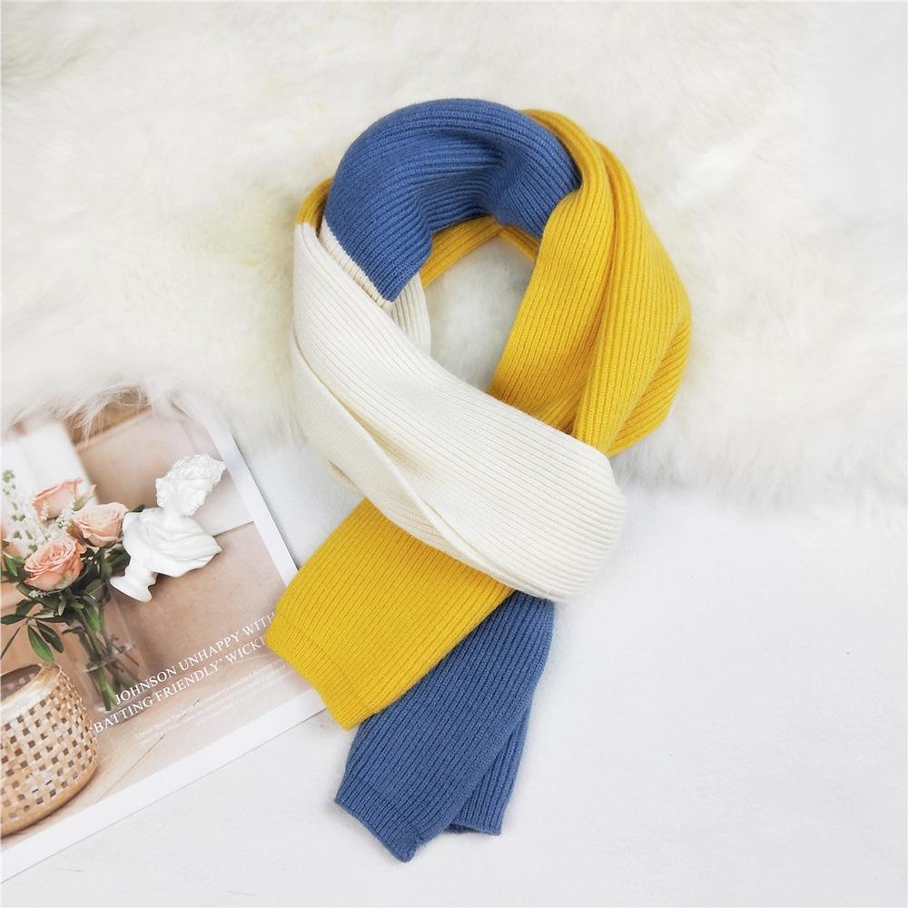 Knitted Wool Scarf Women's Autumn Winter Fashion Outdoor Warm Scarf Shawl
