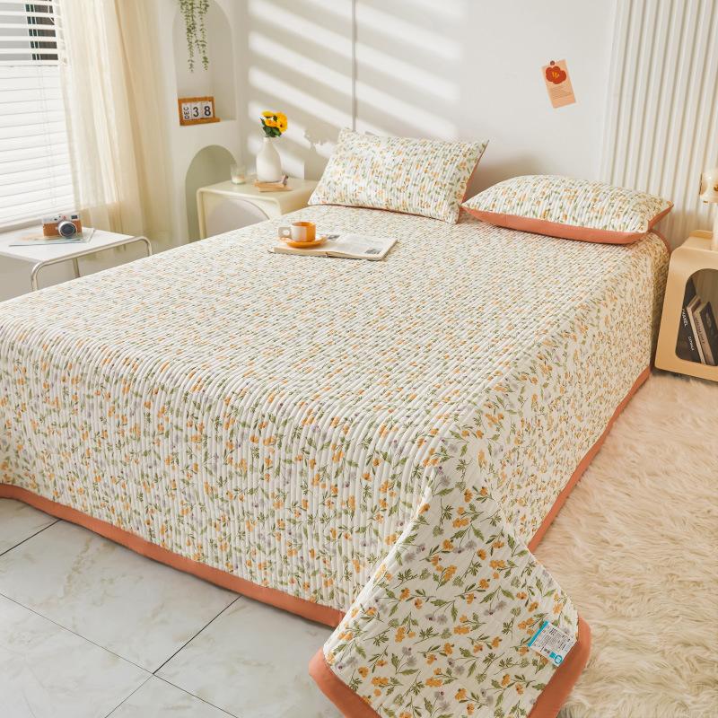 Покрывало для стирки, хлопково-льняная юбка, кружевные покрывала, студенческое общежитие, матрас с татами, нескользящий чехол, тонкое одеяло, четыре сезона