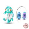 925 Silver Chameleon Beads Firefly Charms for DIY Jewelry Making Women Bracelet Gift 100% 