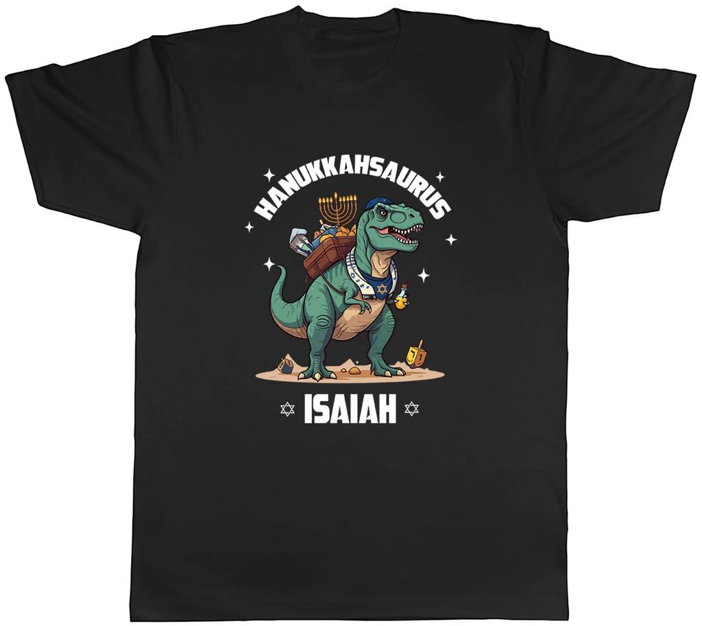 Personalised Hanukkahsasurus T-Rex Happy Hanukkah Mens T-Shirt Tee Gift Top