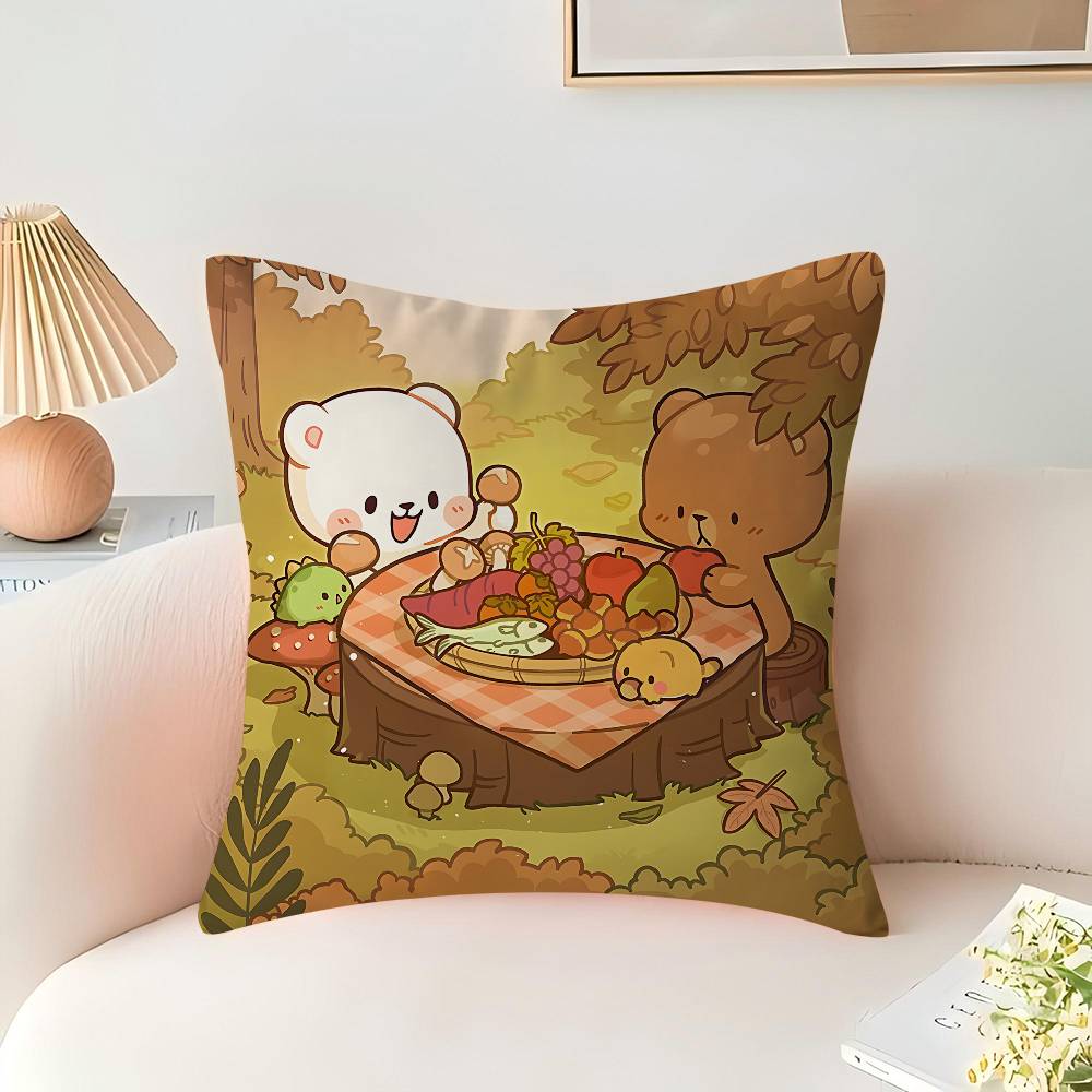 Наволочка "Молоко и Мокко" для Спальни и Гостиной, Декоративная Наволочка для Дивана