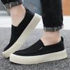 Summer Men Casual Shoes Platform Canvas Shoes Breathable Slip On Flats Man Loafers Comfortable Lightweight Walking Shoes Size 48