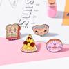 Vintage Halloween Lapel Pins Cute Cartoon Metal Brooch Cartoon Food Brooch Holiday Decoration