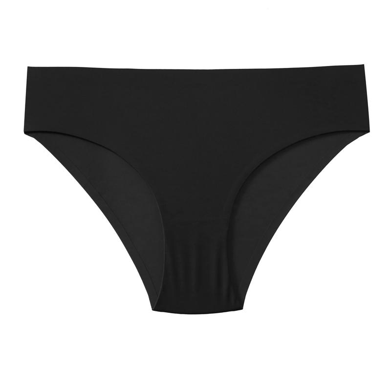 CINOON Women Sexy Ice Silk Panties Low-Rise No Trace Solid Underpant Comfort Breathable Female Intimates Briefs
