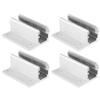 4PCS Door Floor Roller Guide Swing Stopper Positioner Adjustable Wheel for Automatic Induction Door