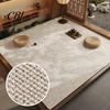 Low Saturated Bedroom Floor Mat Solid Color Area Rug, Rustic Living Room Minimalist Soft Rug with Anti-Slip Backing, Indoor Carpet for Tea Washable
