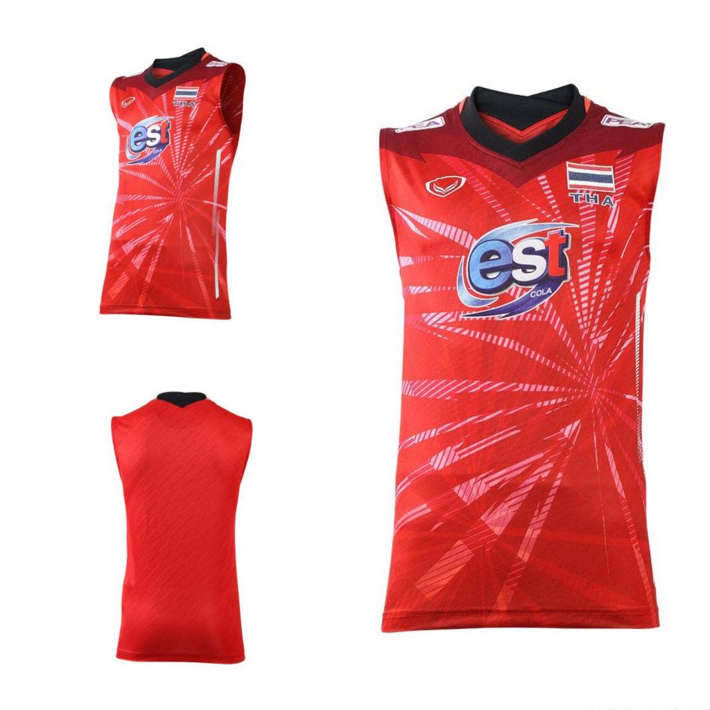 Мужская национальная волейбольная рубашка без рукавов Таиланда, антибактериальная рубашка спонсора