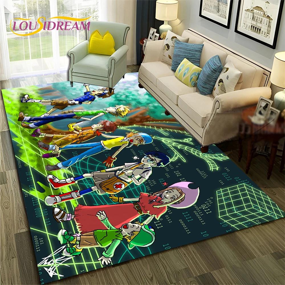 3D ковер с рисунком Digimon Adventure Monster для дома, гостиной, спальни, дивана, коврика, декор, детский коврик, нескользящий напольный коврик