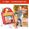 Children's Early Learning Quiet Book: Felt Farm Theme with Tear-and-Stick Activities