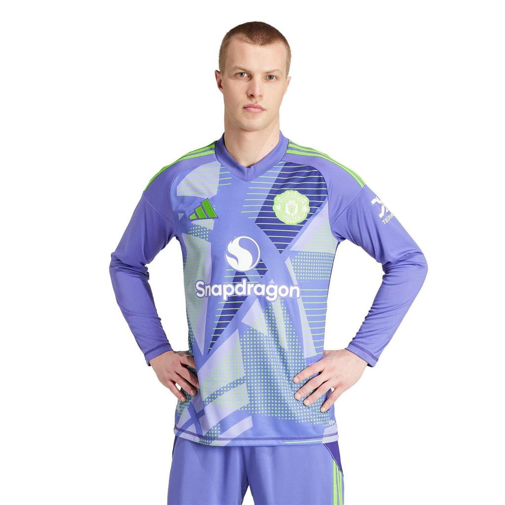 Adidas Mens 24/25 Manchester United FC Long-Sleeved Goalkeeper Jersey