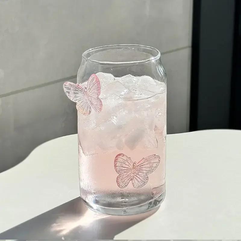 Бокообразный стакан, стакан для воды, высококачественный холодный напиток для дома, симпатичные стаканчики для сока, молока, кофе, стеклянная посуда