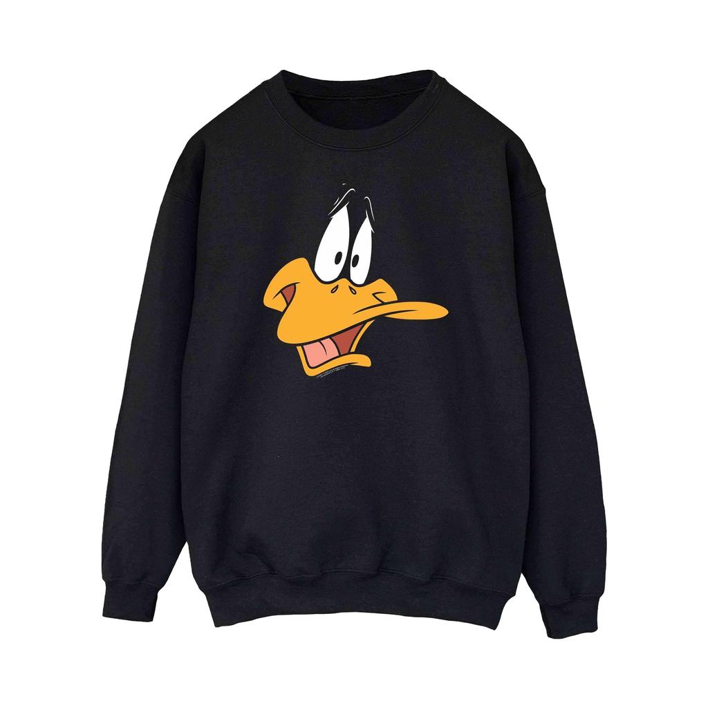 Looney Tunes Womens/Ladies Daffy Duck Face Sweatshirt