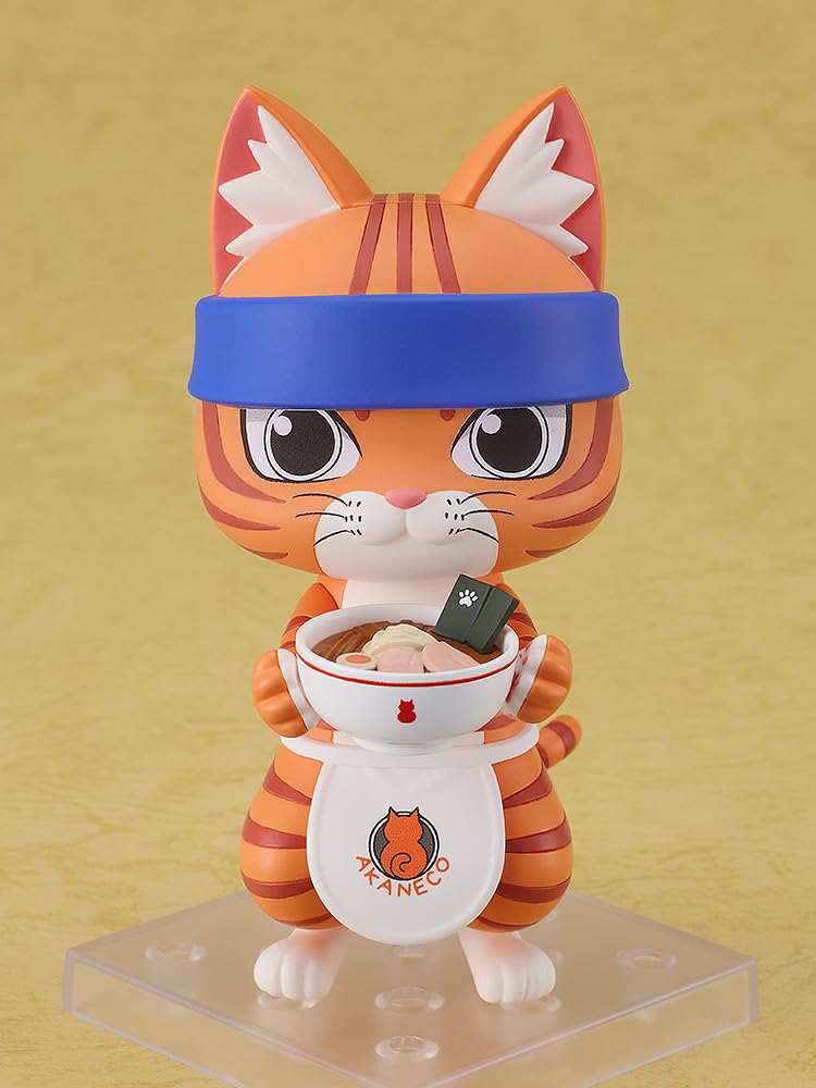 Nendoroid Ramen Red Cat Bunzo Plastic Painted Movable Figure Non-scale