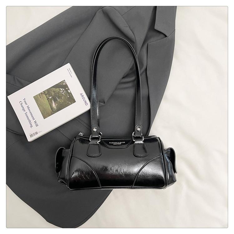 Премиальная ретро-сумка женская 2025 новая мода кожа с масляной восковой пропиткой сумка под мышкой сумка Boston универсальная сумка через плечо