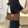 Simple and Fashionable Retro Bag 2024 New Women's Bag Trendy and Fashionable Shoulder Underarm Bag Simple Foreign Messenger Bag