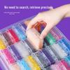 32-Color Bead Jewelry Organizer: Transparent, Dustproof, and Multifunctional Storage Box