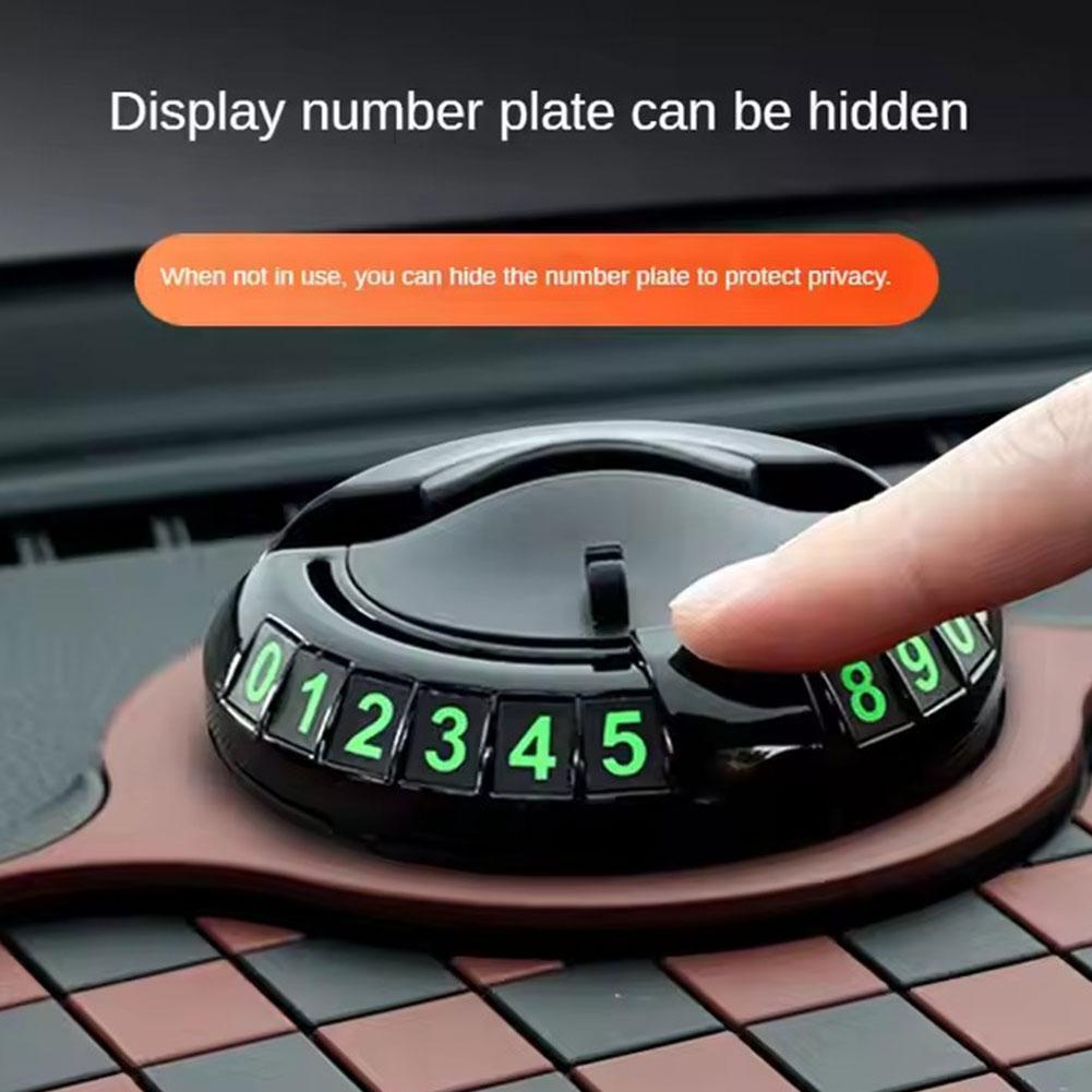 Многофункциональная противоскользящая накладка для центральной консоли, держатели для парковочных номеров, адсорбент, пластина, телефон O9V3