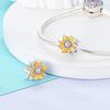 Серия Медно-Желтая Модные Золотые Бусины-Подвески Сердце Подсолнух Подходят для Оригинального Браслета Вечеринка DIY Украшения Подарок