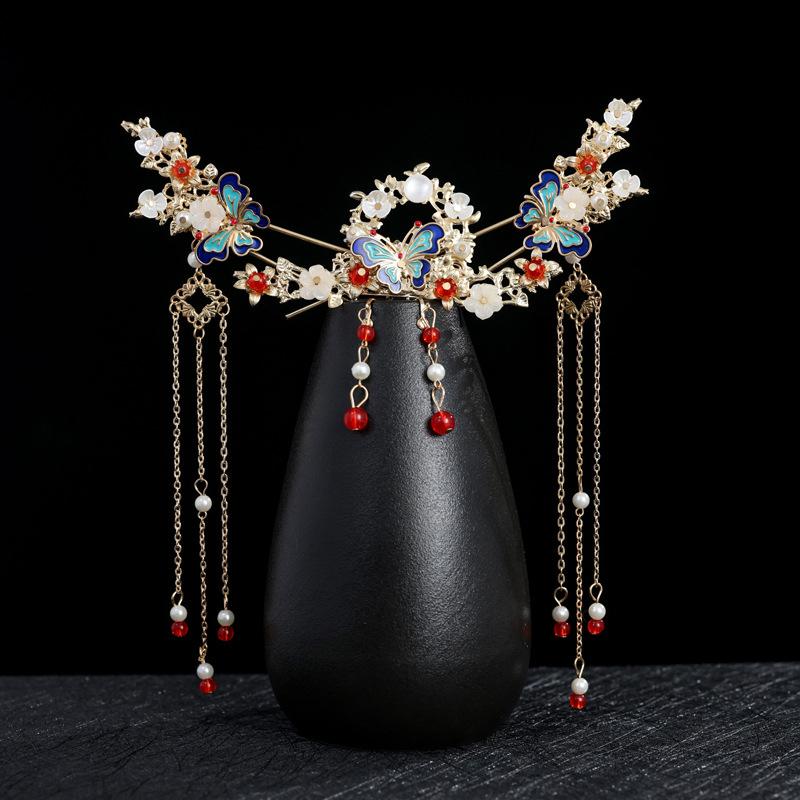 Женские гребни для волос Hanfu Свадебные аксессуары для волос Головной убор Ювелирные изделия Свадебный головной убор Заколка для волос