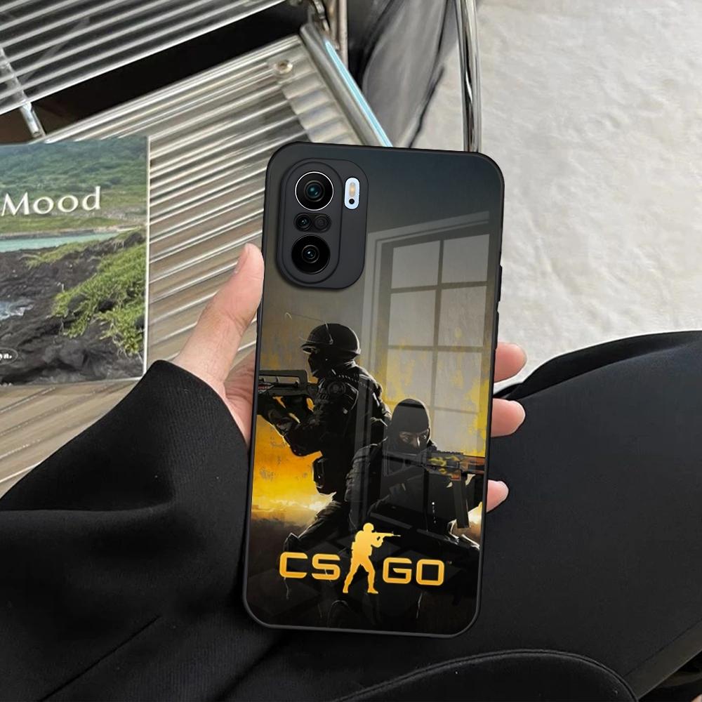 Игровой чехол C-Counter-Strike CS2 для телефона Xiaomi Redmi Note 14 13 12 11 Ultra Pro Lite 5G, чехол из закаленного стекла