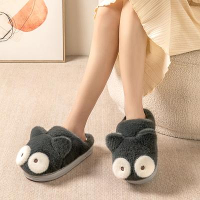 Хлопковые тапочки женские зимние домашние для пары новые милые плюшевые тапочки мужские носят осенью и зимой