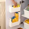 Wall-Mounted Kitchen Cling Film Storage Rack for Cabinet or Refrigerator 