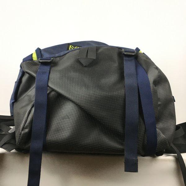 MILLET Climbing Backpack Blue Green Outdoor Bag Large Side Pockets(USED)