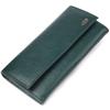 Women's Practical Wallet Made of Genuine Grained Leather CANPELLINI Wallet 21628 Green