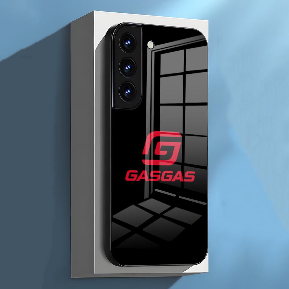 Motorcycle G-GasGas Phone Case For Samsung S26 S25 S24 FE S23 S22 S21 Plus S20 Ultra Note20Ultra Black Glass Cover