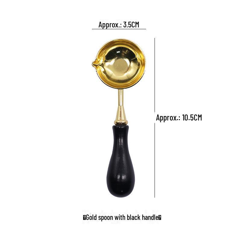 Набор старинных ложек для сургучной печати для конвертов - полный набор инструментов для новичков