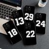 Номер Футбол Баскетбольный Спорт № 24 5 10 23 Чехол для телефона для Huawei P30 P20 Mate 20 Lite Pro Y7 Y6P Y7A 2019 Nova 5T 3I P30Pro
