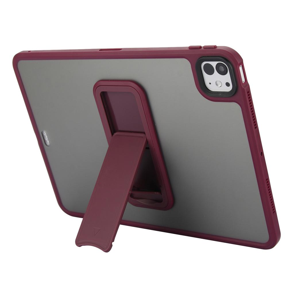 For iPad Pro 11 (2024) Tablet Case with Kickstand TPU+PC Skin-Touch Cover
