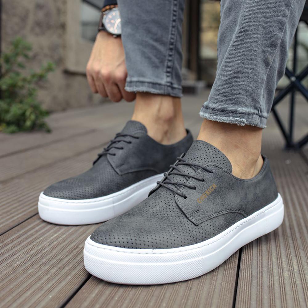 Chekich Мужская обувь Кеды Бордовый красный цвет Искусственная кожа на шнуровке Весенне-летние сезоны Удобная модная спортивная легкая дышащая CH061