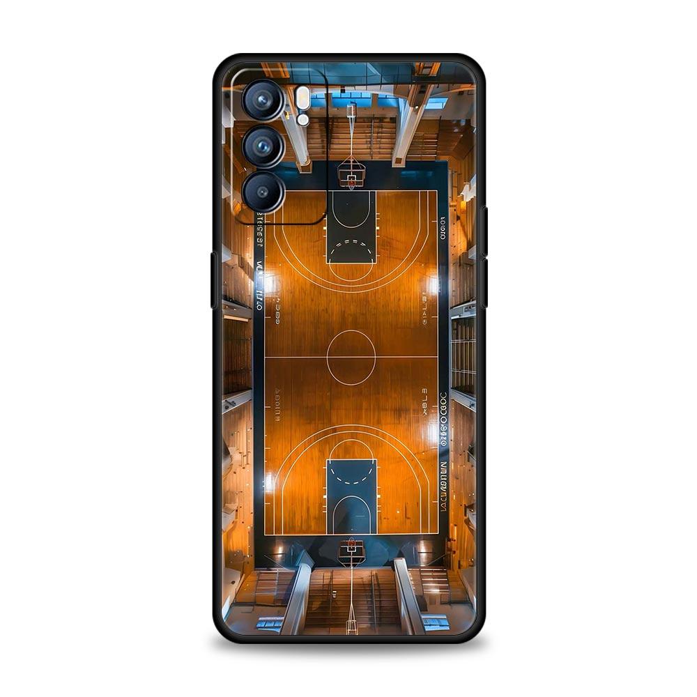 Чехол для телефона с тактической доской для футбола и баскетбола для Oppo Reno 13 12 11 10 7 F Find X5 X6 A98 A80 A79 A78 A57 A54 A17 Pro Мягкий ТПУ