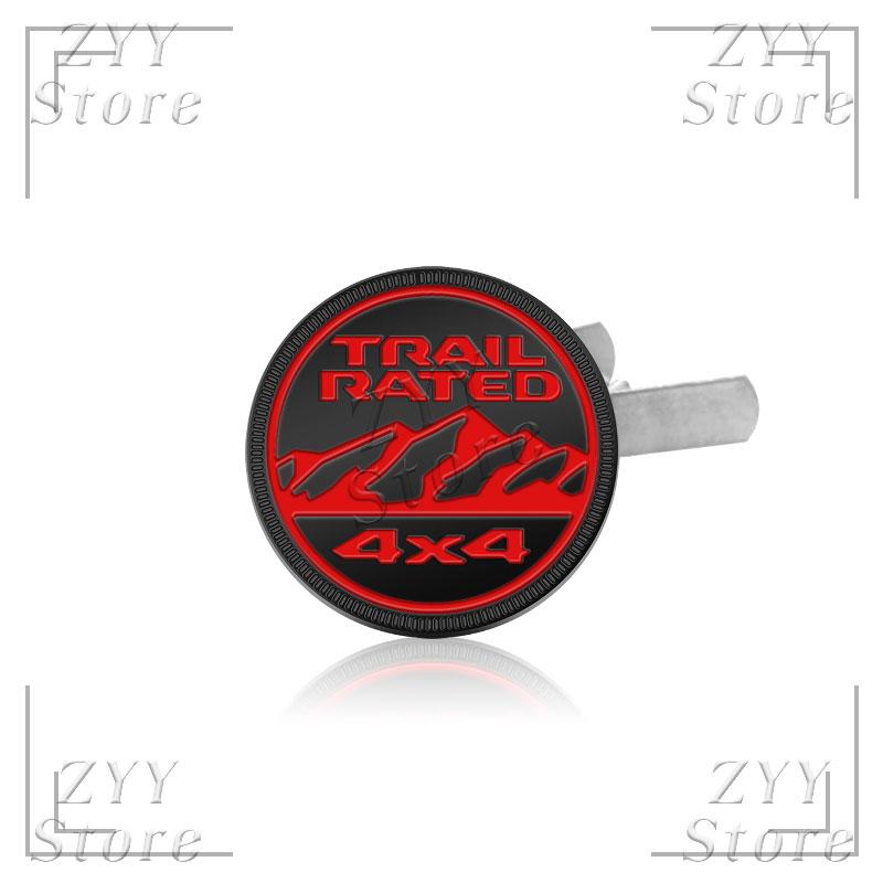3D Metal Car Grille Emblem 4X4 TRAIL RATED Logo Body Sticker Auto Badge Decals Accessories