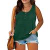 Women Summer Plus Size Sleeveless Casual Solid Color O-Neck T-Shirt Tops Blouse