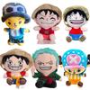 Горячие японские аниме One Piece Плюшевые игрушки Мультяшная фигурка Луффи Чоппер Эйс Ророноа Зоро Милая мягкая кукла Детские рождественские подарки!
