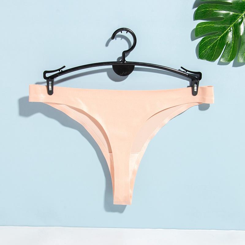 Сексуальные бесшовные узкие трусики-бикини, модные ультратонкие стринги с низкой посадкой, удобные прозрачные стринги