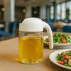 Glass oil dispenser 300 ml with handle - olive oil vinegar sauce oil spices