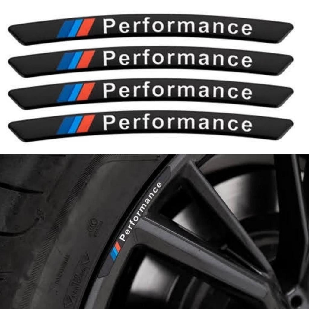 Наклейка на колесо TOMMYFIELD, наклейка на обод автомобиля, наклейка на велосипед, набор из 4 штук (черный)