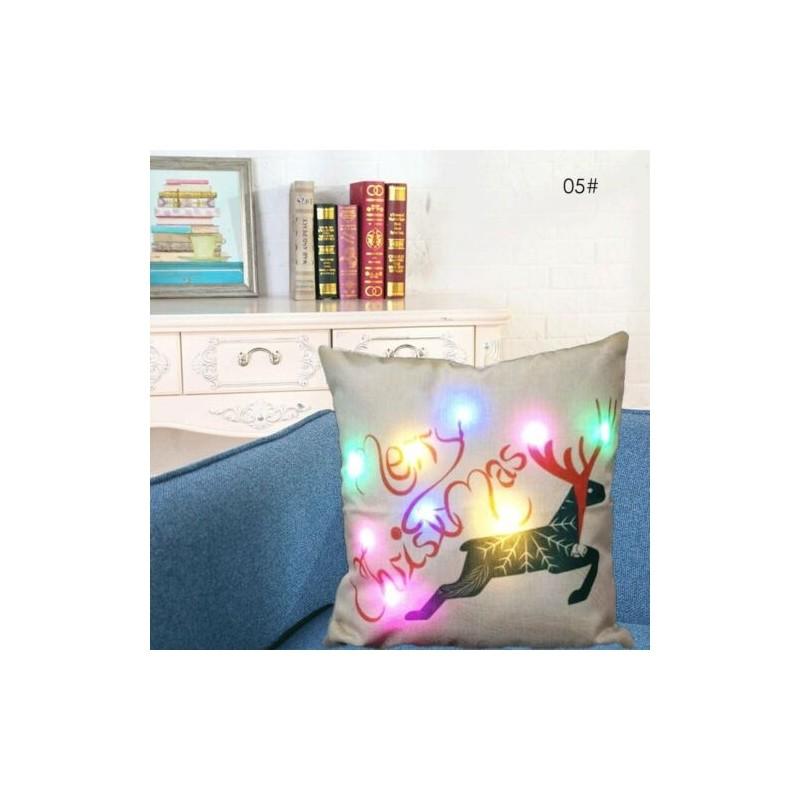 Versatile Christmas-themed Cotton Linen Throw Pillow Case Ideal For Cozy Home Accents