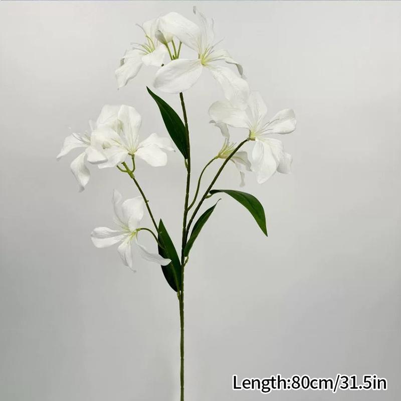 3 Heads Simulated Orchid Multi Colored Flower Arrangement Decor Wedding Bouquet Material High Quality Artificial Flower Bouquets