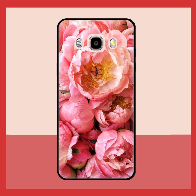 Элегантный чехол с цветком пиона розово-фиолетового цвета для Samsung Galaxy J3 J5 J7 2017 A3 A5 J1 2016 A7 A9 J8 A6 A8 J4 J6 Plus 2018 Coque