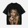 Футболка SABRINA CARPENTER 2026 Лето Горячая Распродажа Унисекс Женская Футболка Повседневная Хлопковая Футболка Хай-стрит Хип-хоп Женская Одежда