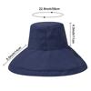 Portable Women With Windproof Rope Wide Brim Big Visors Bucket Hat Beach Cap Sun Hat Fisherman Cap