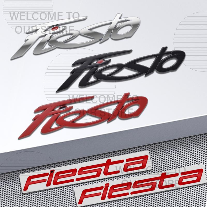 Car Decor Metal For Ford Fiesta ST MK3 MK4 MK5 Letter Emblem 3D Sticker Accessories Tail Rear Trunk Decals