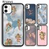 Чехол для телефона Krajews с винтажной картиной Paradise Angel для iPhone 14 5S SE 6s 7 8 plus X XR XS 11 12 13 pro max Galaxy S21 S22